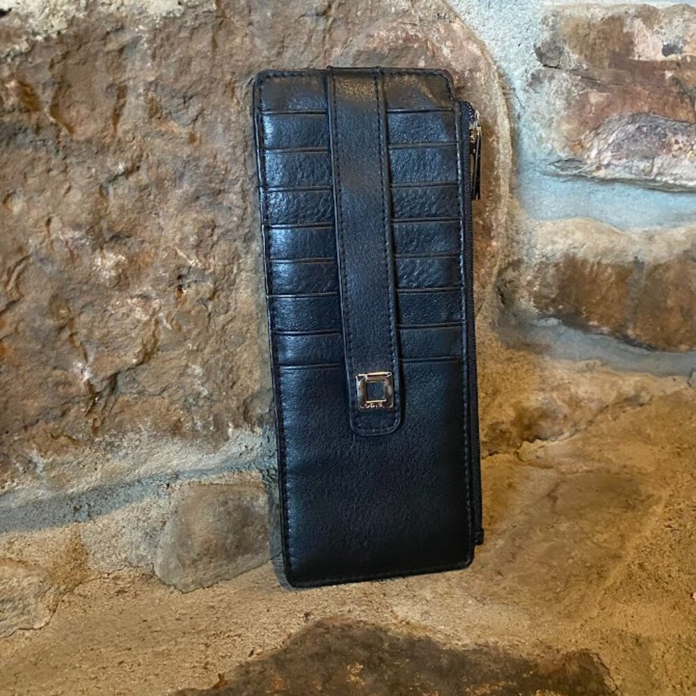 Lodis Julia Long Stacker Wallet - Black
